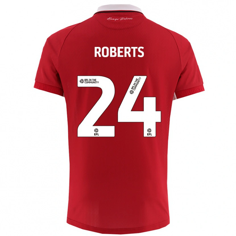Danxen Homem Camisola Haydon Roberts #24 Vermelho Branco Principal 2025/26 Camisa Brasil