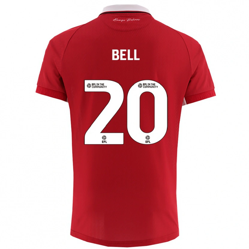 Danxen Homem Camisola Sam Bell #20 Vermelho Branco Principal 2025/26 Camisa Brasil