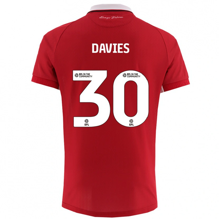 Danxen Homem Camisola Yasmin Davies #30 Vermelho Branco Principal 2025/26 Camisa Brasil