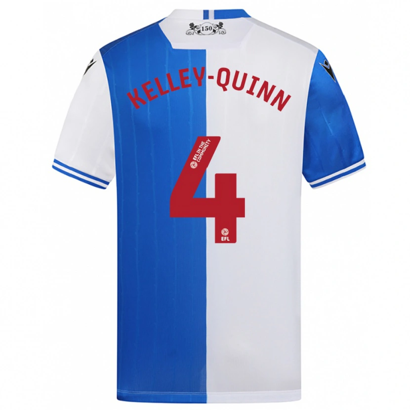 Danxen Homem Camisola Leon Kelley-Quinn #4 Azul Branco Principal 2025/26 Camisa Brasil