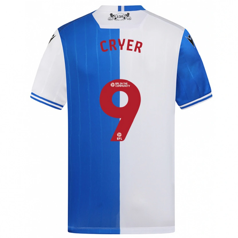 Danxen Homem Camisola Tom Cryer #9 Azul Branco Principal 2025/26 Camisa Brasil