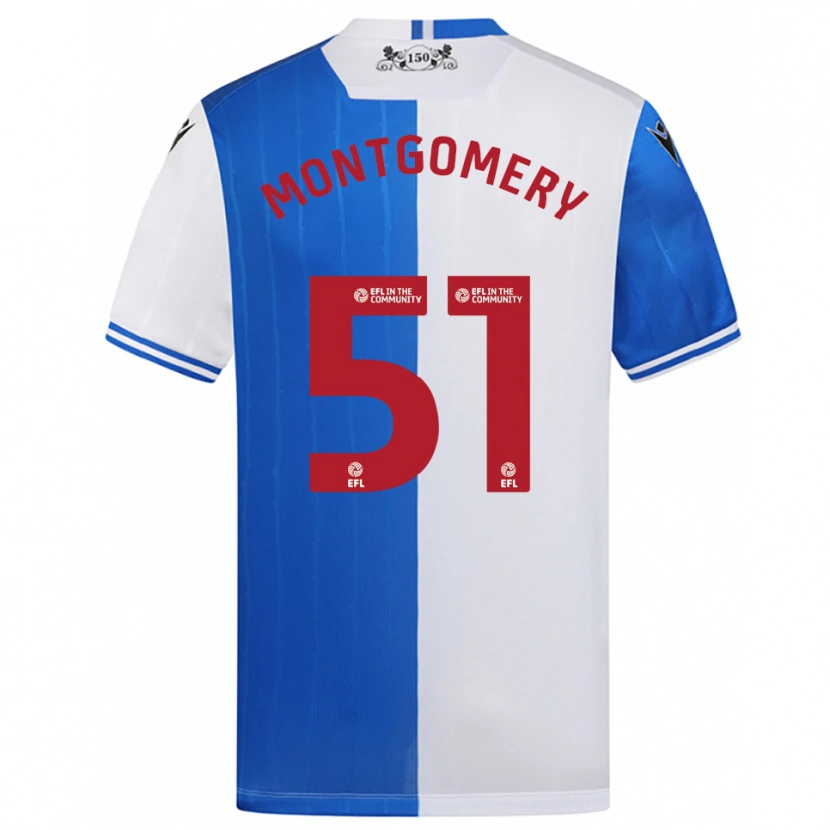 Danxen Homem Camisola Kristi Montgomery #51 Azul Branco Principal 2025/26 Camisa Brasil