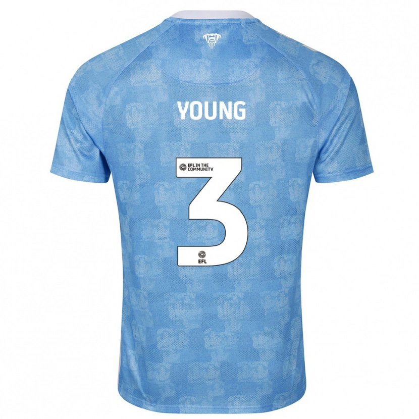 Danxen Homem Camisola Shay Young #3 Azul Celeste Branco Principal 2025/26 Camisa Brasil