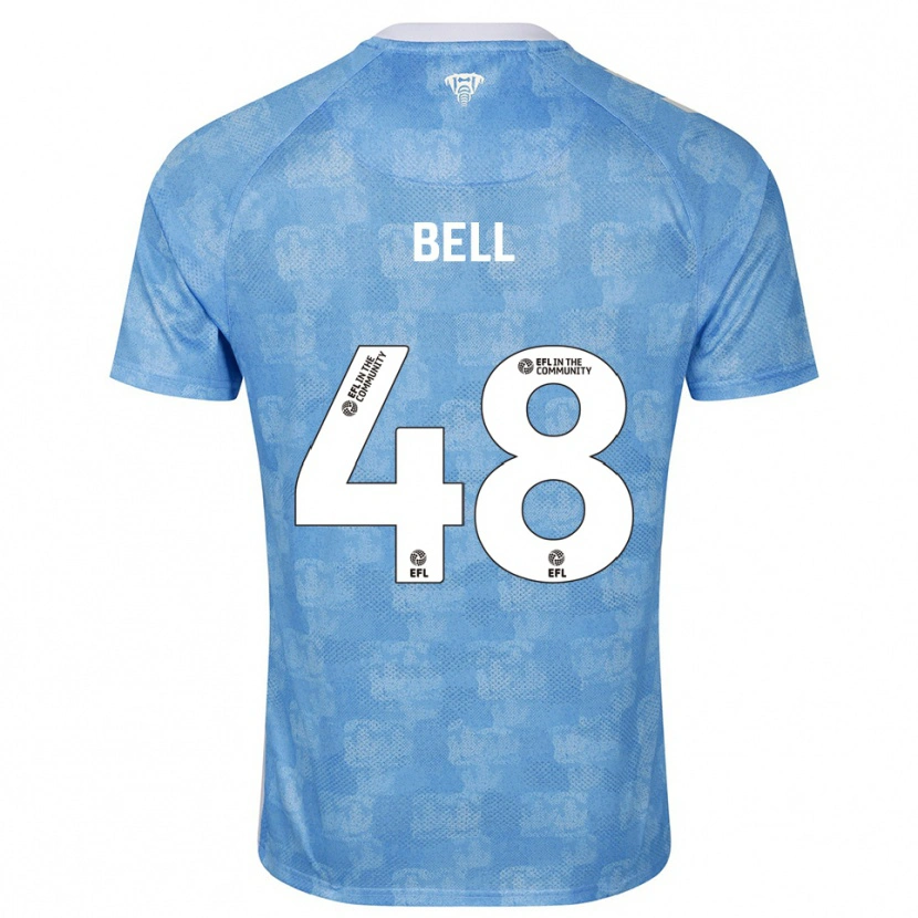 Danxen Homem Camisola Luke Bell #48 Azul Celeste Branco Principal 2025/26 Camisa Brasil