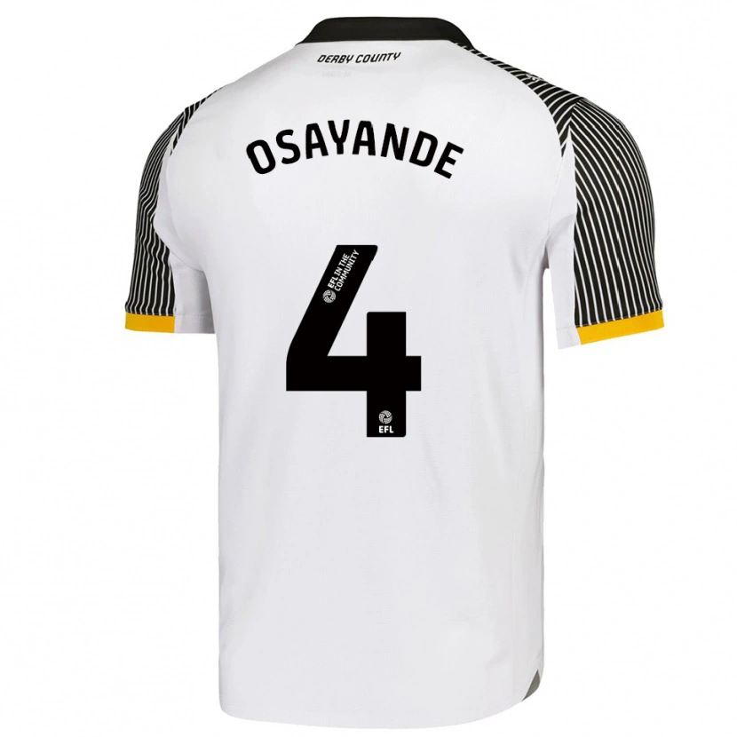 Danxen Homem Camisola Adisa Osayande #4 Branco Preto Principal 2025/26 Camisa Brasil