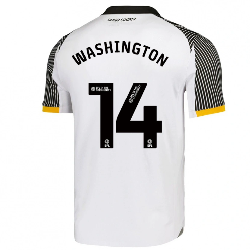 Danxen Homem Camisola Conor Washington #14 Branco Preto Principal 2025/26 Camisa Brasil