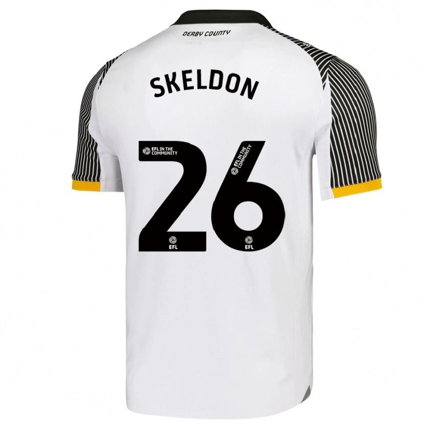 Danxen Homem Camisola Lily Skeldon #26 Branco Preto Principal 2025/26 Camisa Brasil