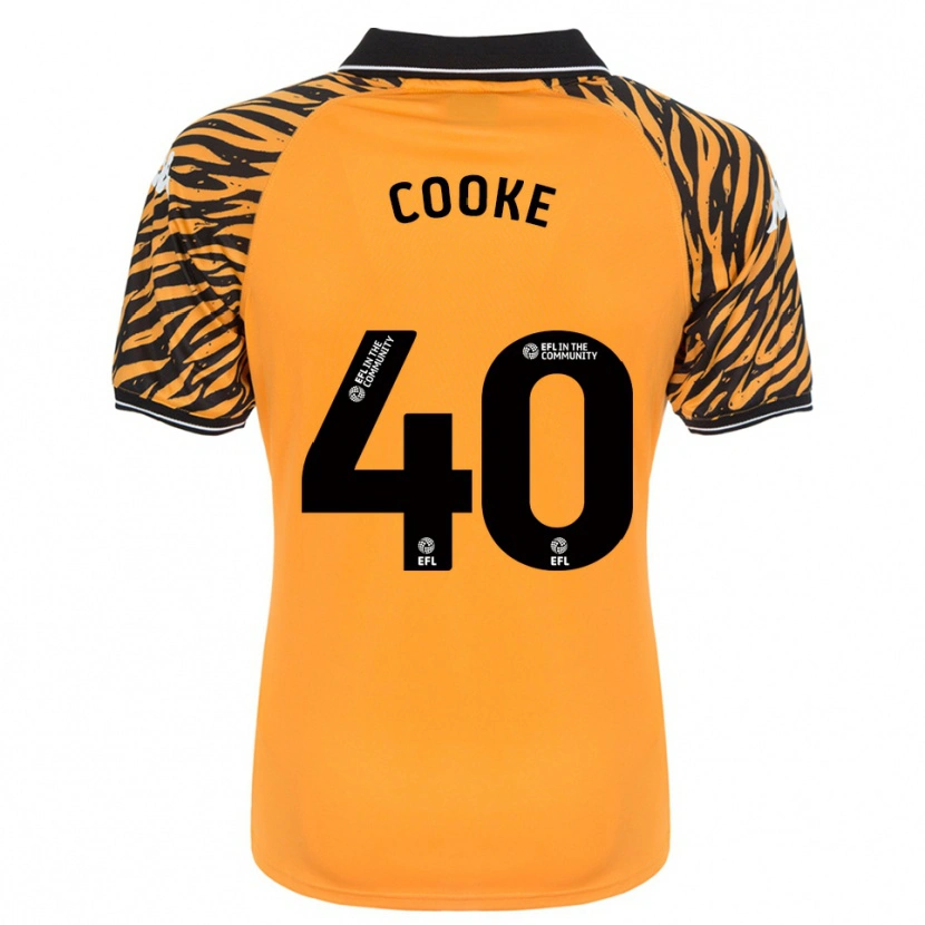 Danxen Homem Camisola Megan Cooke #40 Laranja Preto Principal 2025/26 Camisa Brasil