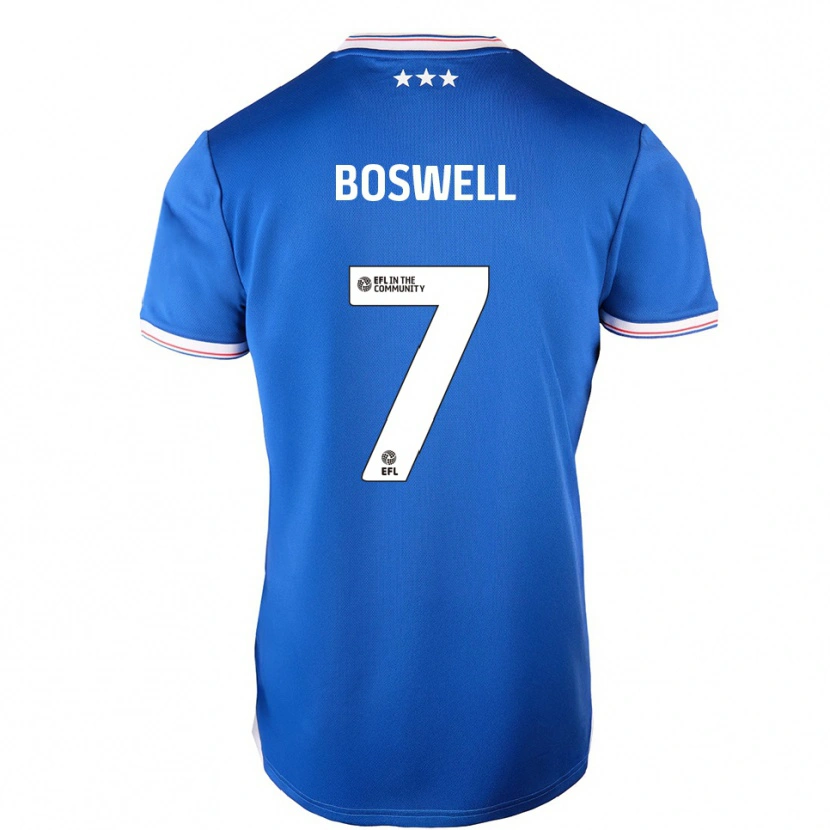 Danxen Homem Camisola Ashton Boswell #7 Azul Branco Principal 2025/26 Camisa Brasil