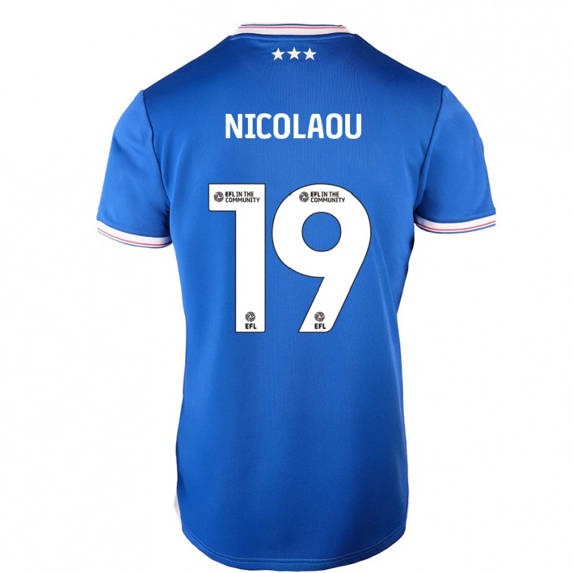 Danxen Homem Camisola Shakil Nicolaou #19 Azul Branco Principal 2025/26 Camisa Brasil