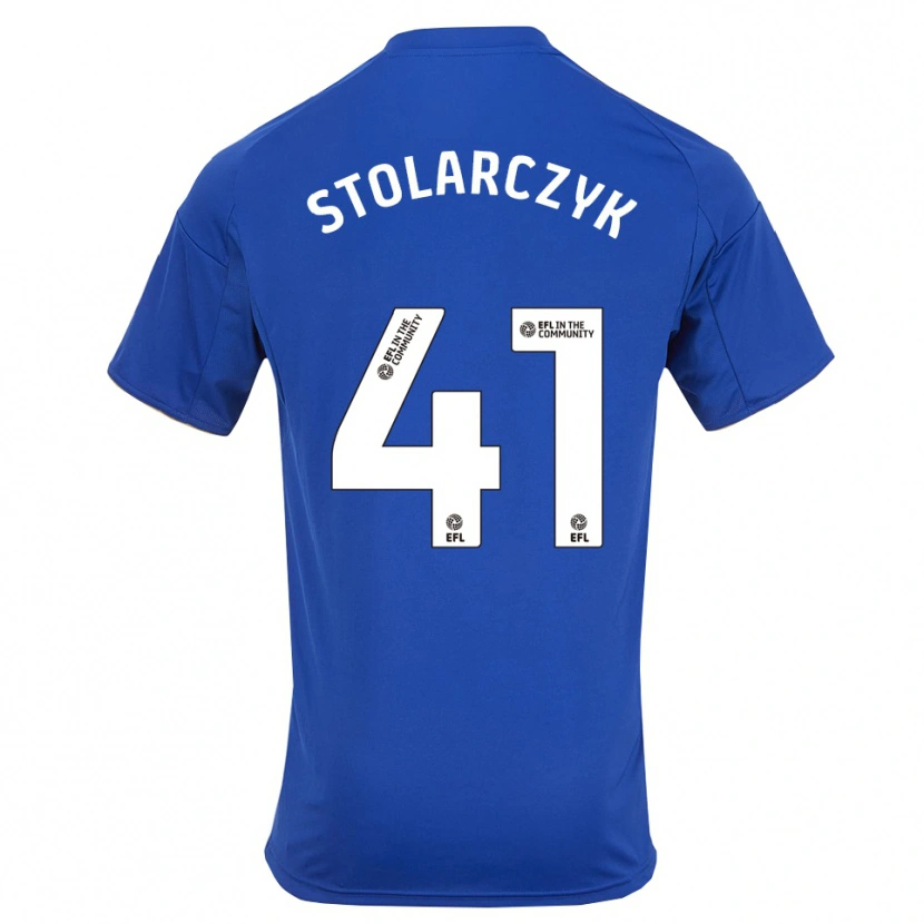 Danxen Homem Camisola Jakub Stolarczyk #41 Azul Dourado Principal 2025/26 Camisa Brasil