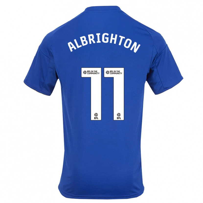Danxen Homem Camisola Marc Albrighton #11 Azul Dourado Principal 2025/26 Camisa Brasil