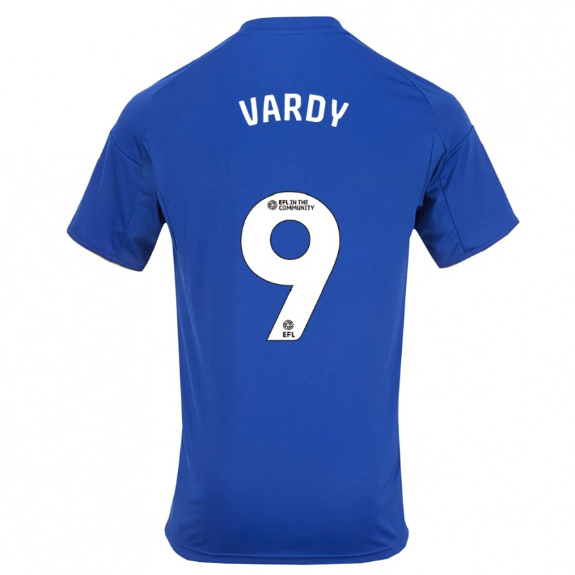 Danxen Homem Camisola Jamie Vardy #9 Azul Dourado Principal 2025/26 Camisa Brasil
