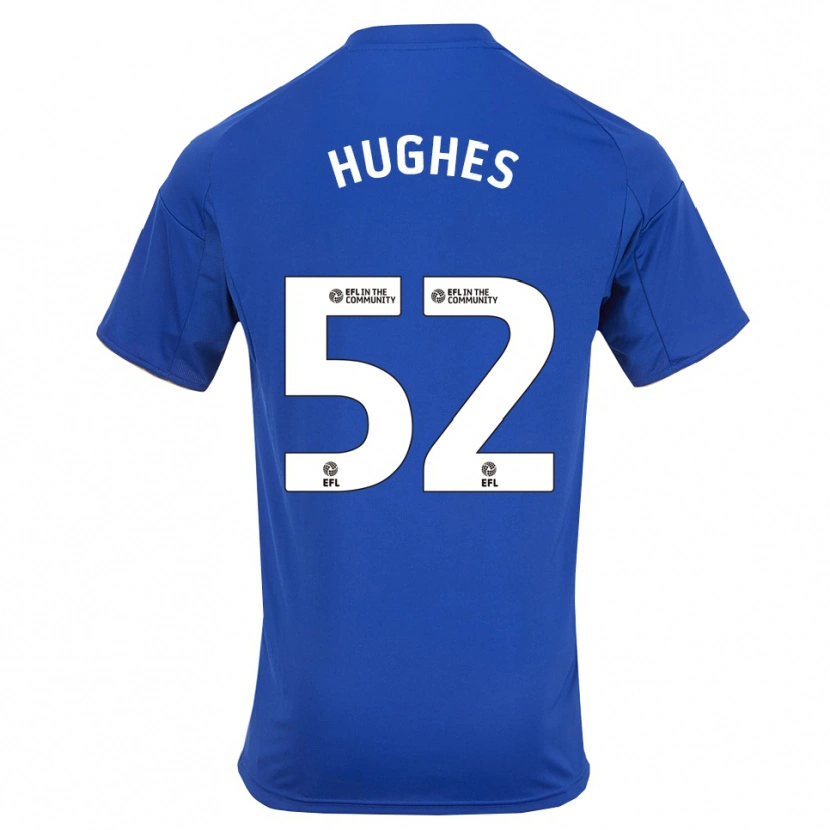 Danxen Homem Camisola Iestyn Hughes #52 Azul Dourado Principal 2025/26 Camisa Brasil