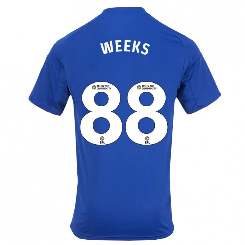 Danxen Homem Camisola Tyler Weeks #88 Azul Dourado Principal 2025/26 Camisa Brasil