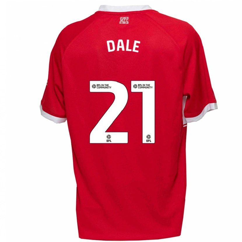 Danxen Homem Camisola Faye Dale #21 Vermelho Branco Principal 2025/26 Camisa Brasil
