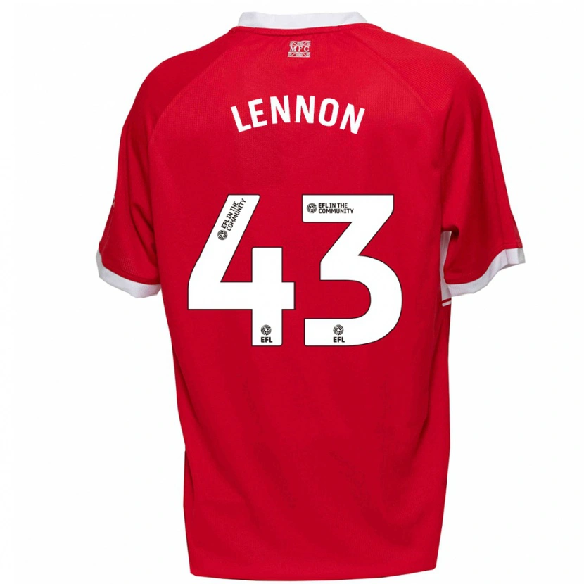 Danxen Homem Camisola Charlie Lennon #43 Vermelho Branco Principal 2025/26 Camisa Brasil