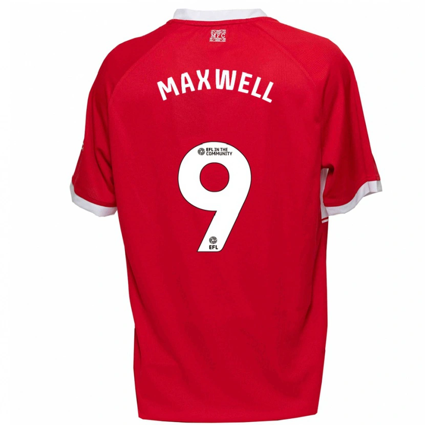 Danxen Homem Camisola Armani Maxwell #9 Vermelho Branco Principal 2025/26 Camisa Brasil