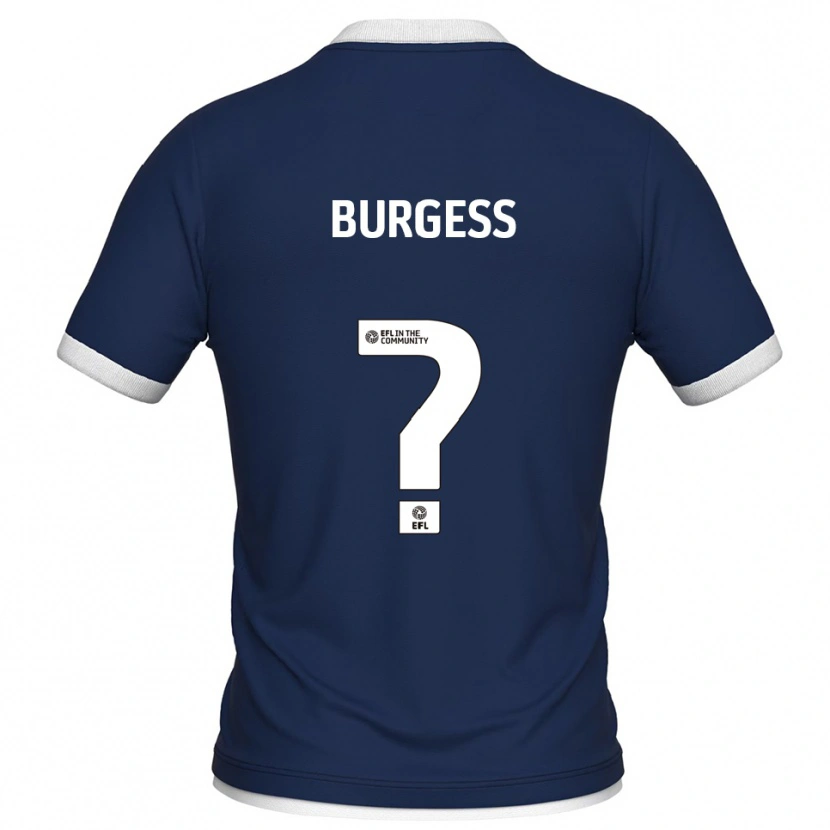 Danxen Homem Camisola Billy Burgess #0 Azul Marinho Branco Principal 2025/26 Camisa Brasil