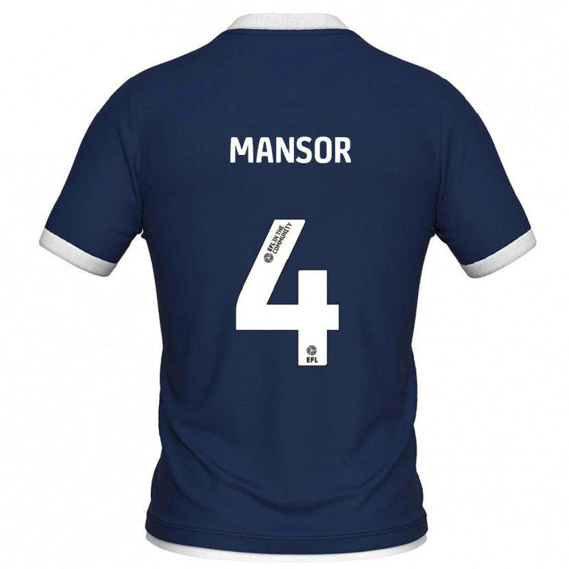 Danxen Homem Camisola Elias Mansor #4 Azul Marinho Branco Principal 2025/26 Camisa Brasil