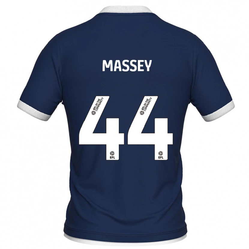 Danxen Homem Camisola Alfie Massey #44 Azul Marinho Branco Principal 2025/26 Camisa Brasil