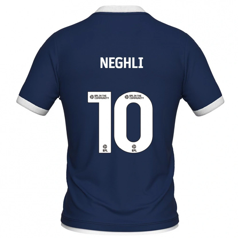 Danxen Homem Camisola Camiel Neghli #10 Azul Marinho Branco Principal 2025/26 Camisa Brasil