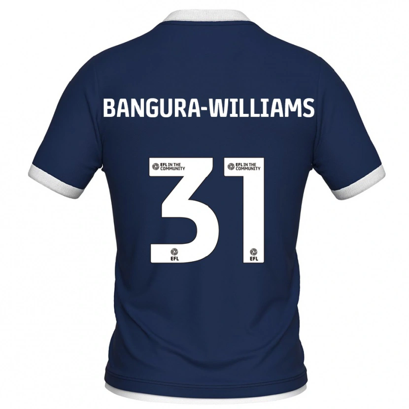 Danxen Homem Camisola Ra'ees Bangura-Williams #31 Azul Marinho Branco Principal 2025/26 Camisa Brasil