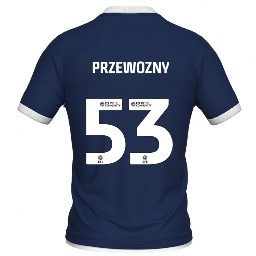 Danxen Homem Camisola Jakub Przewozny #53 Azul Marinho Branco Principal 2025/26 Camisa Brasil