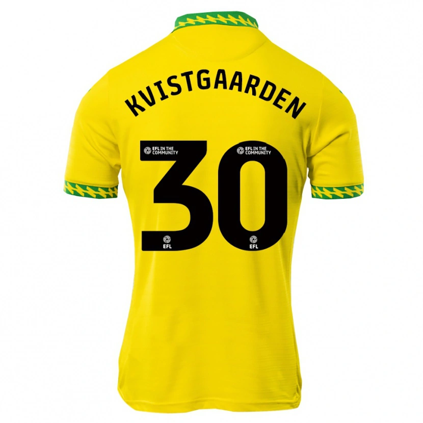 Danxen Homem Camisola Mathias Kvistgaarden #30 Branco Verde Principal 2025/26 Camisa Brasil