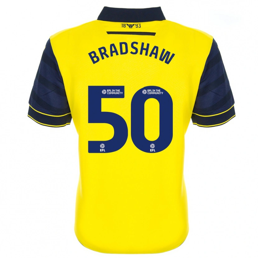 Danxen Homem Camisola Tom Bradshaw #50 Amarelo Azul Marinho Principal 2025/26 Camisa Brasil