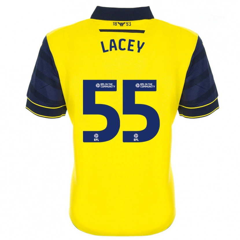 Danxen Homem Camisola Aaron Lacey #55 Amarelo Azul Marinho Principal 2025/26 Camisa Brasil