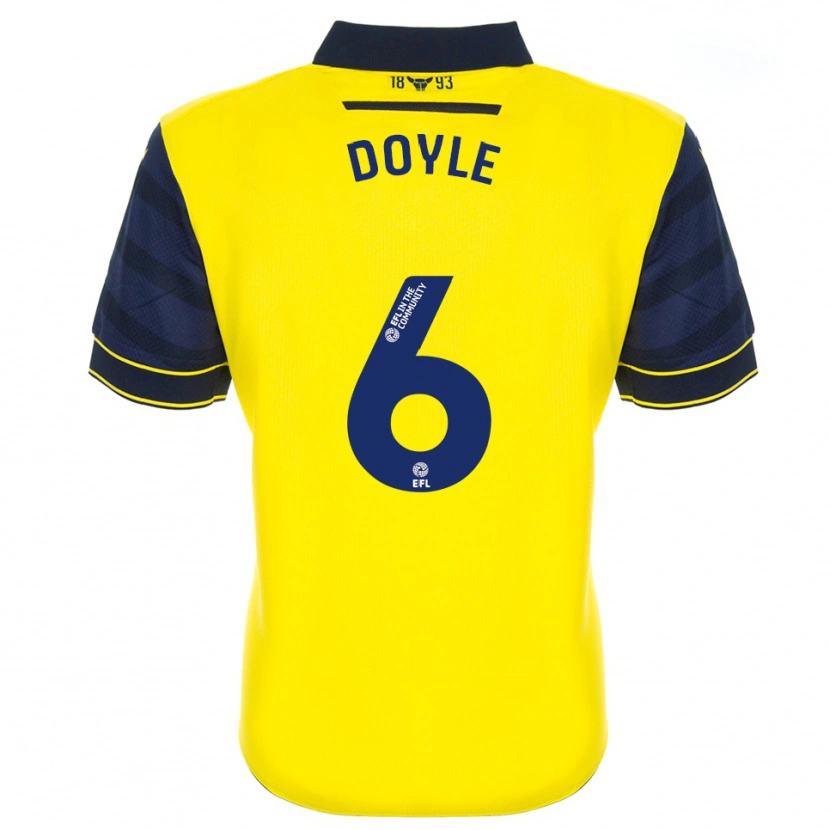 Danxen Homem Camisola Calum Doyle #6 Amarelo Azul Marinho Principal 2025/26 Camisa Brasil