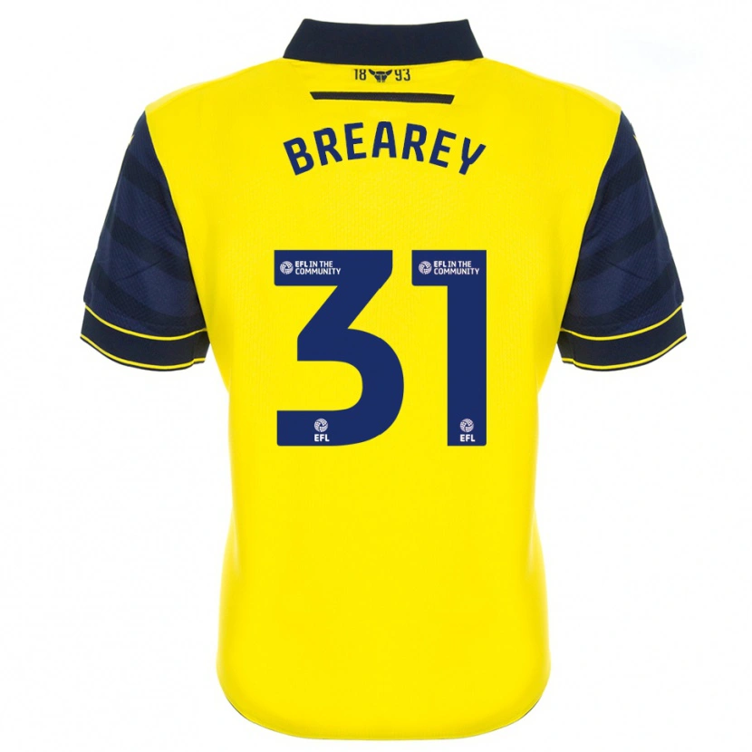 Danxen Homem Camisola Eddie Brearey #31 Amarelo Azul Marinho Principal 2025/26 Camisa Brasil