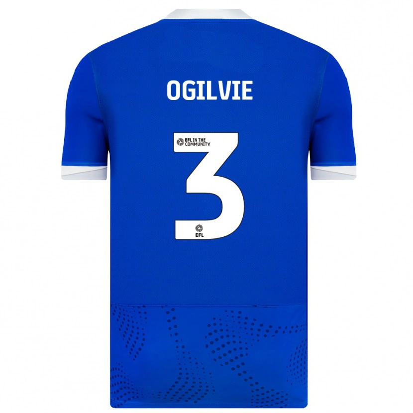 Danxen Homem Camisola Connor Ogilvie #3 Azul Branco Principal 2025/26 Camisa Brasil