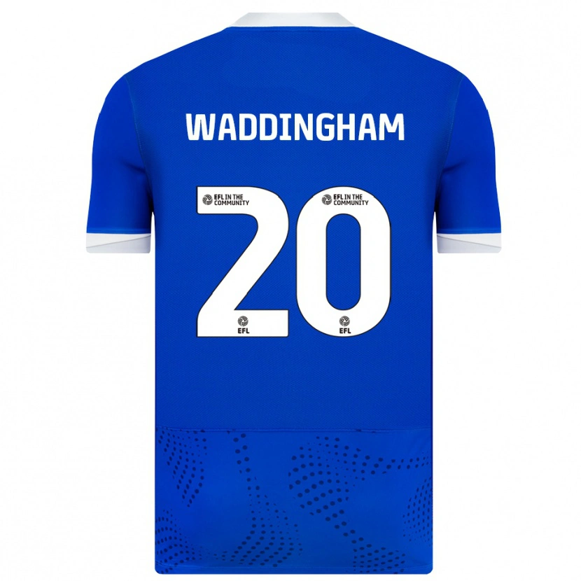 Danxen Homem Camisola Thomas Waddingham #20 Azul Branco Principal 2025/26 Camisa Brasil