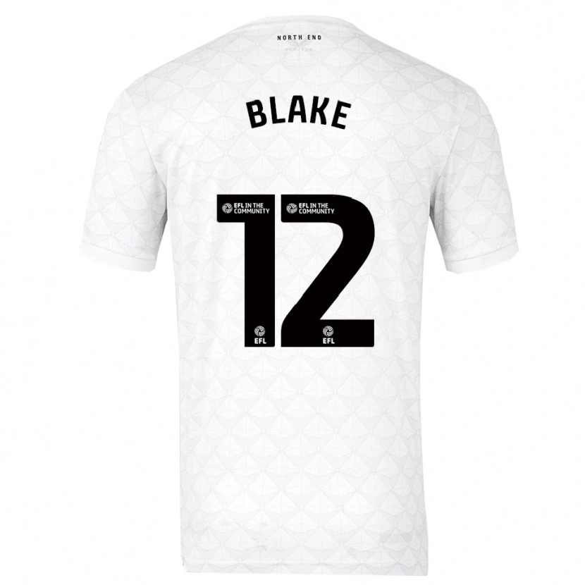 Danxen Homem Camisola Joe Blake #12 Branco Vermelho Principal 2025/26 Camisa Brasil