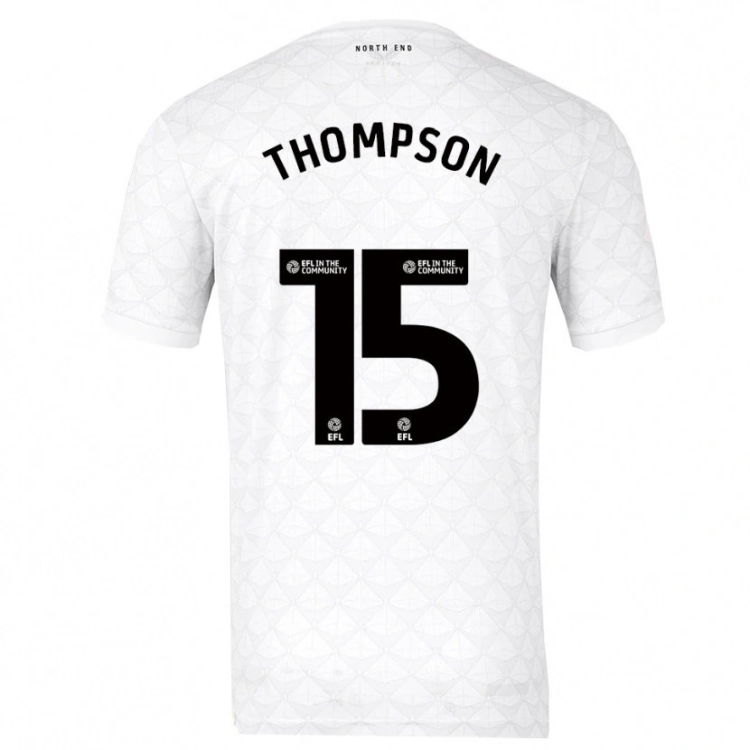 Danxen Homem Camisola Jordan Thompson #15 Branco Vermelho Principal 2025/26 Camisa Brasil