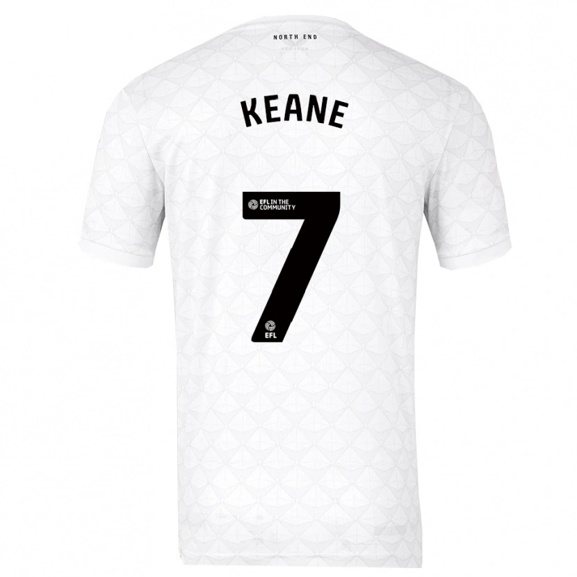 Danxen Homem Camisola Will Keane #7 Branco Vermelho Principal 2025/26 Camisa Brasil
