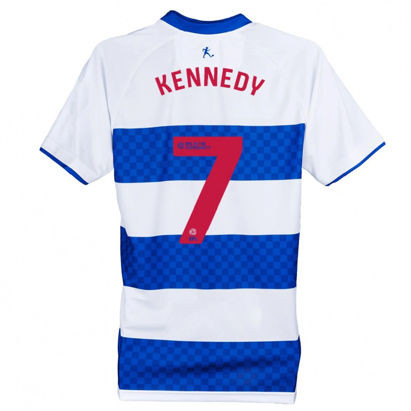 Danxen Homem Camisola Rico Kennedy #7 Azul Branco Principal 2025/26 Camisa Brasil