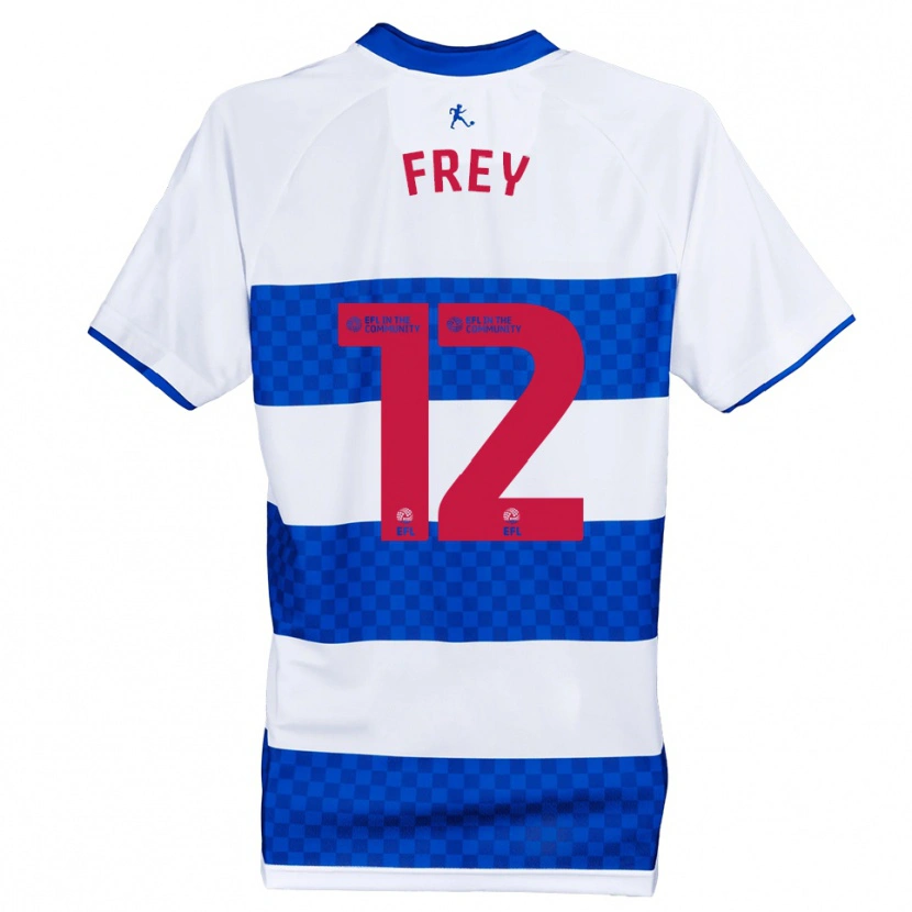 Danxen Homem Camisola Michael Frey #12 Azul Branco Principal 2025/26 Camisa Brasil