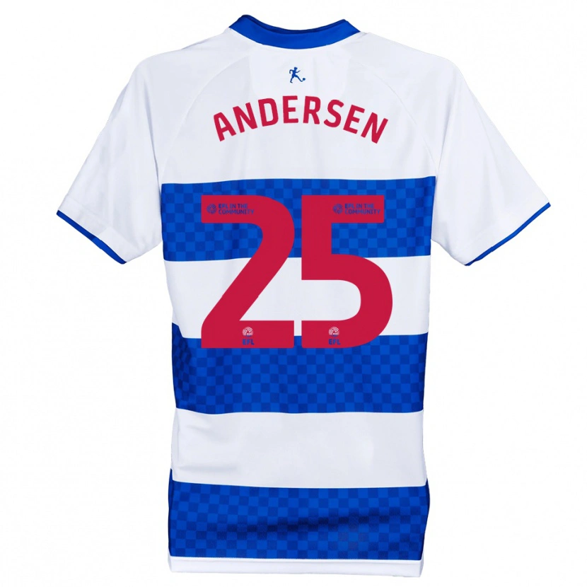 Danxen Homem Camisola Lucas Andersen #25 Azul Branco Principal 2025/26 Camisa Brasil