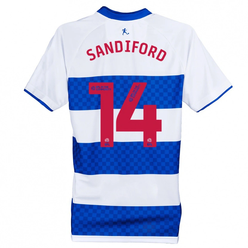 Danxen Homem Camisola Shaquille Sandiford #14 Azul Branco Principal 2025/26 Camisa Brasil