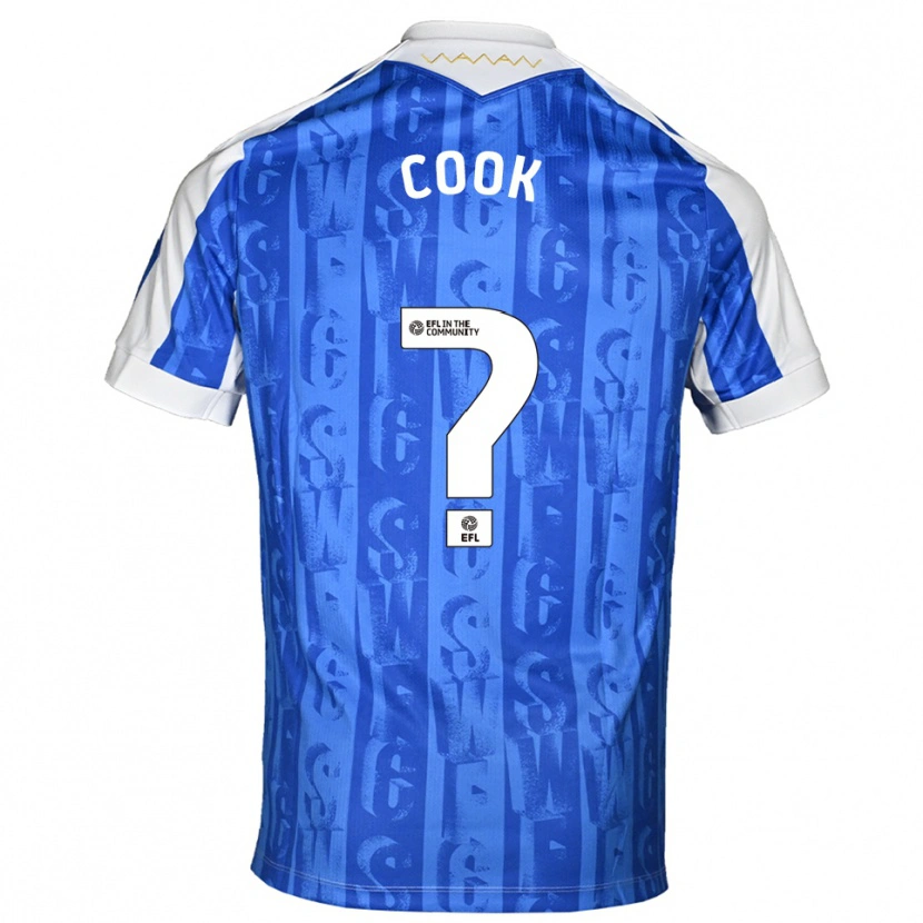 Danxen Homem Camisola Luke Cook #0 Azul Branco Principal 2025/26 Camisa Brasil