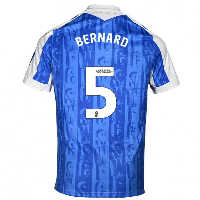 Danxen Homem Camisola Di'shon Bernard #5 Azul Branco Principal 2025/26 Camisa Brasil