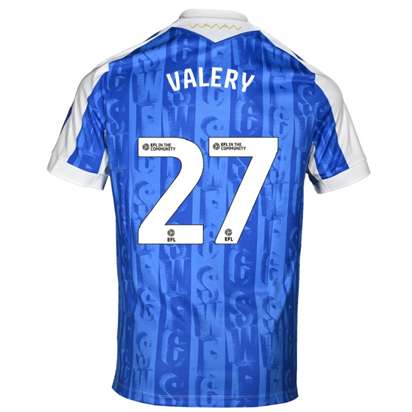 Danxen Homem Camisola Yan Valery #27 Azul Branco Principal 2025/26 Camisa Brasil