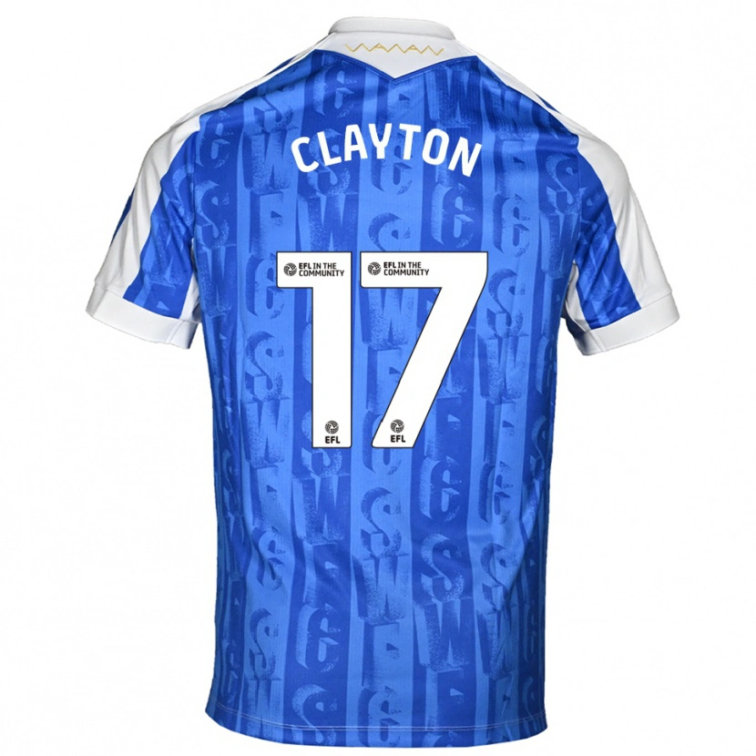 Danxen Homem Camisola Liam Clayton #17 Azul Branco Principal 2025/26 Camisa Brasil
