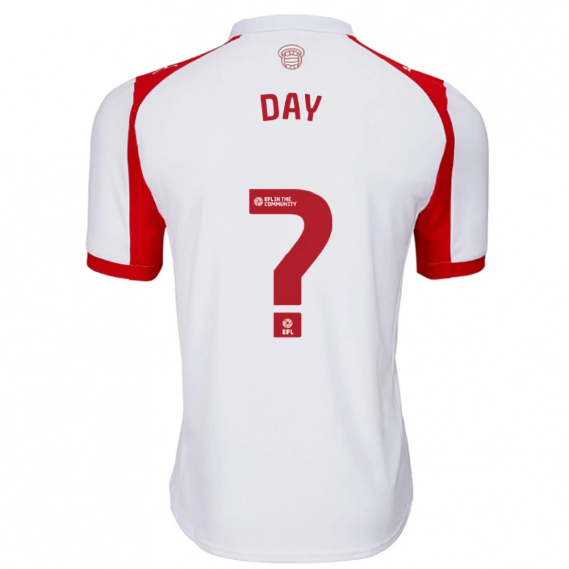 Danxen Homem Camisola Lewis Day #0 Branco Vermelho Principal 2025/26 Camisa Brasil