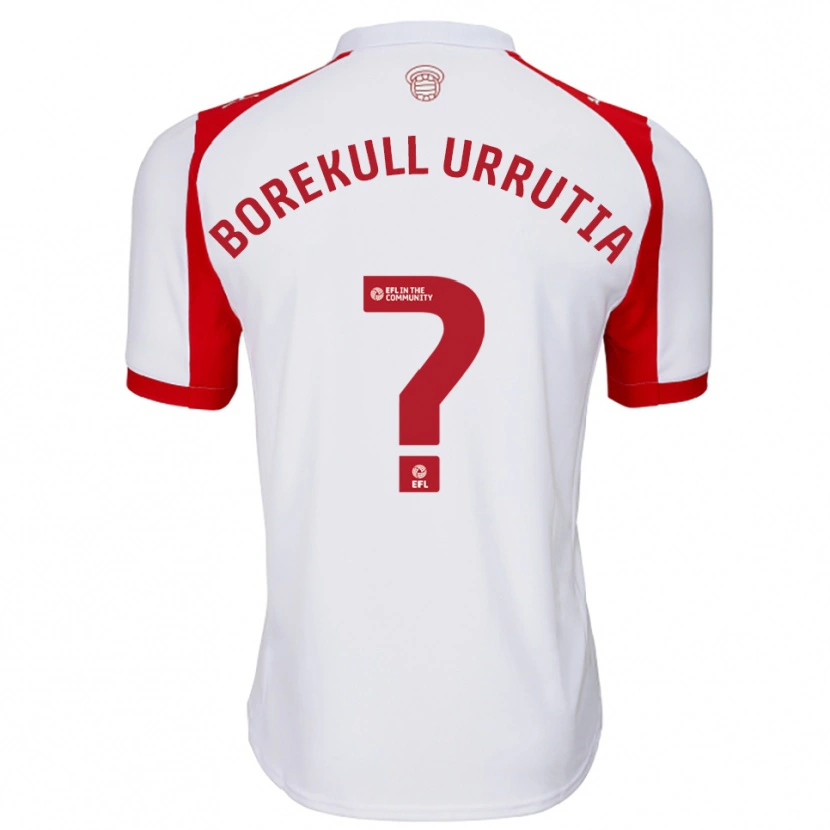 Danxen Homem Camisola Joaquin Borekull Urrutia #0 Branco Vermelho Principal 2025/26 Camisa Brasil