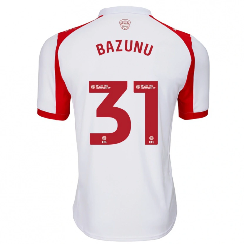 Danxen Homem Camisola Gavin Bazunu #31 Branco Vermelho Principal 2025/26 Camisa Brasil