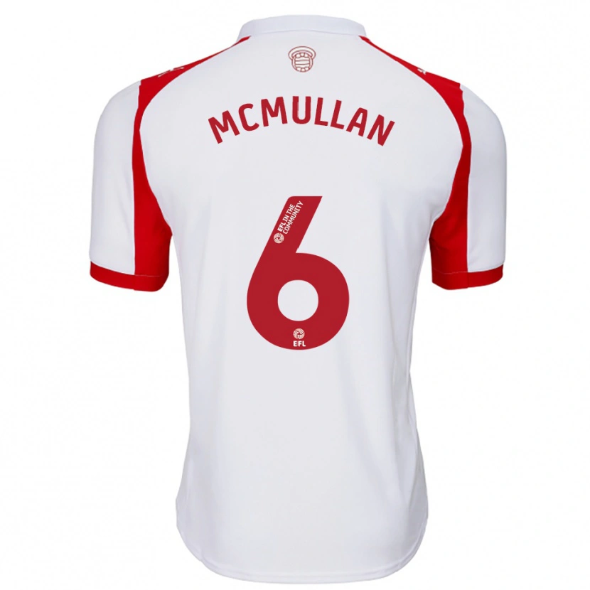 Danxen Homem Camisola Korban Mcmullan #6 Branco Vermelho Principal 2025/26 Camisa Brasil